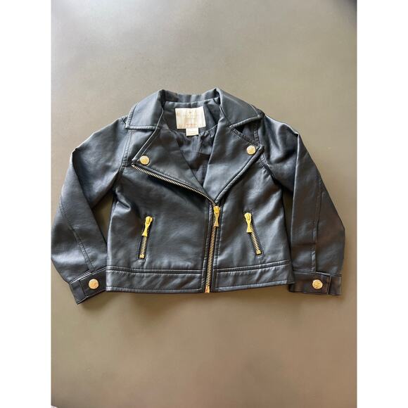 Kate Spade Faux Leather Jacket 3 3T Toddler